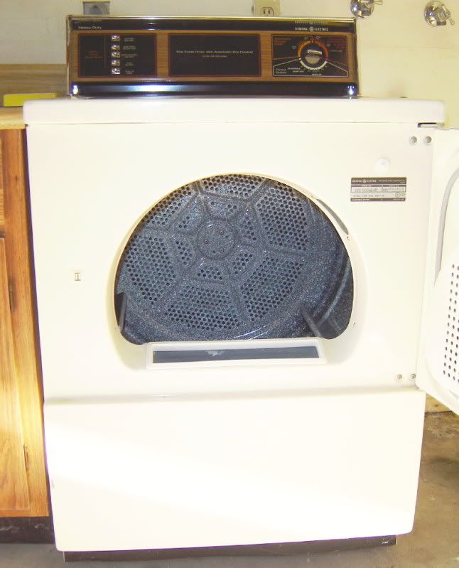 GE Electric Clothes Dryer Heavy Duty Front Load Loading White Works